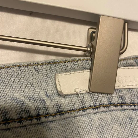 Cello Wide Leg Acid Wash Highwaist Jeans 13 - Picture 6 of 11